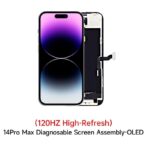 TOUCH DIGITIZER + DISPLAY OLED COMPLETE FOR APPLE IPHONE 14 PRO MAX 6.7 JCID OLED VERSIONE SOFT (DIAGNOSABLE NO NEED TO TRANSPLANT THE ORIGINAL SCREEN IC)