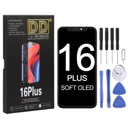 DISPLAY OLED DISPLAY COMPLETO PER APPLE IPHONE 16 PLUS OLED VERSIONE SOFT DD