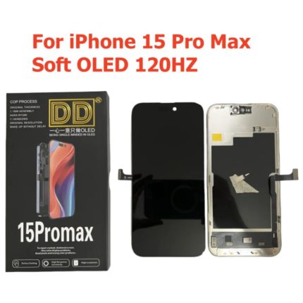 DISPLAY OLED DISPLAY COMPLETO PER APPLE IPHONE 15 PRO MAX OLED VERSIONE  SOFT DD