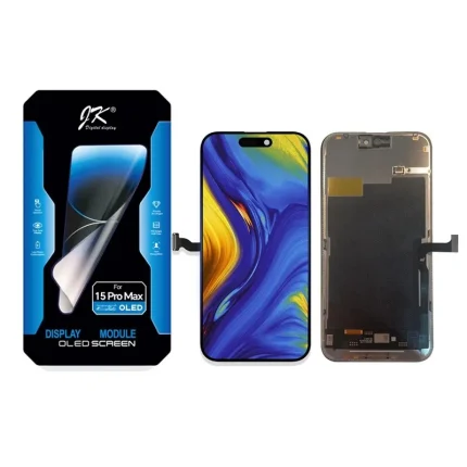 DISPLAY OLED DISPLAY COMPLETO PER APPLE IPHONE 15 PRO MAX OLED VERSIONE DURO JK